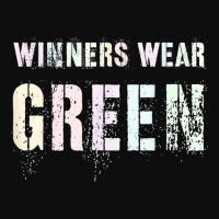 Vintage Winners Wear Green Summer Camp Team Color War Game T Shirt Crop Top | Artistshot