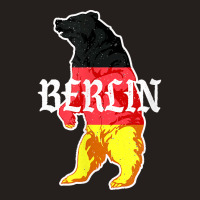 Berlin Bear Painted In The German Flag Vintage Typography Tank Top | Artistshot