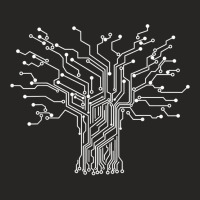 Electronics Technician Binary Tree - Electrical Engineer Ladies Fitted T-shirt | Artistshot