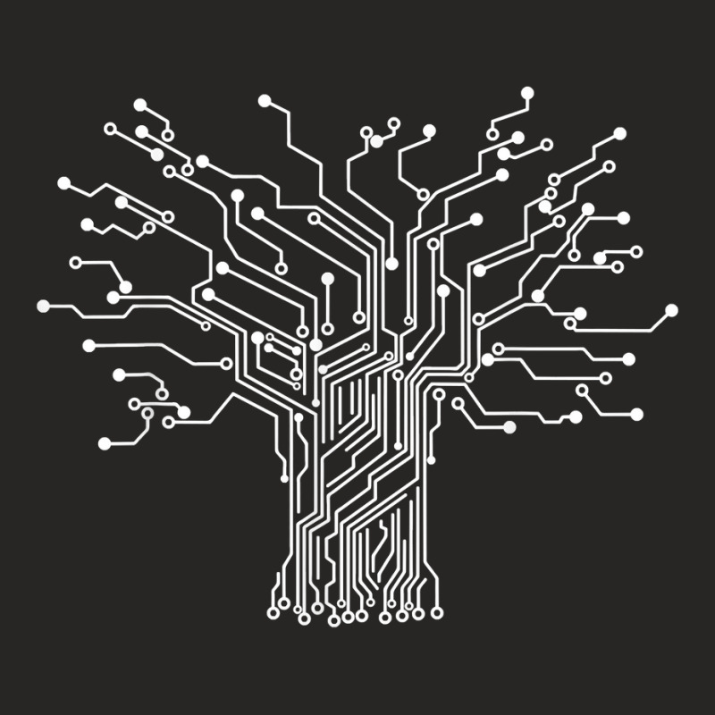 Electronics Technician Binary Tree - Electrical Engineer Ladies Fitted T-Shirt by NorikoKanemura | Artistshot