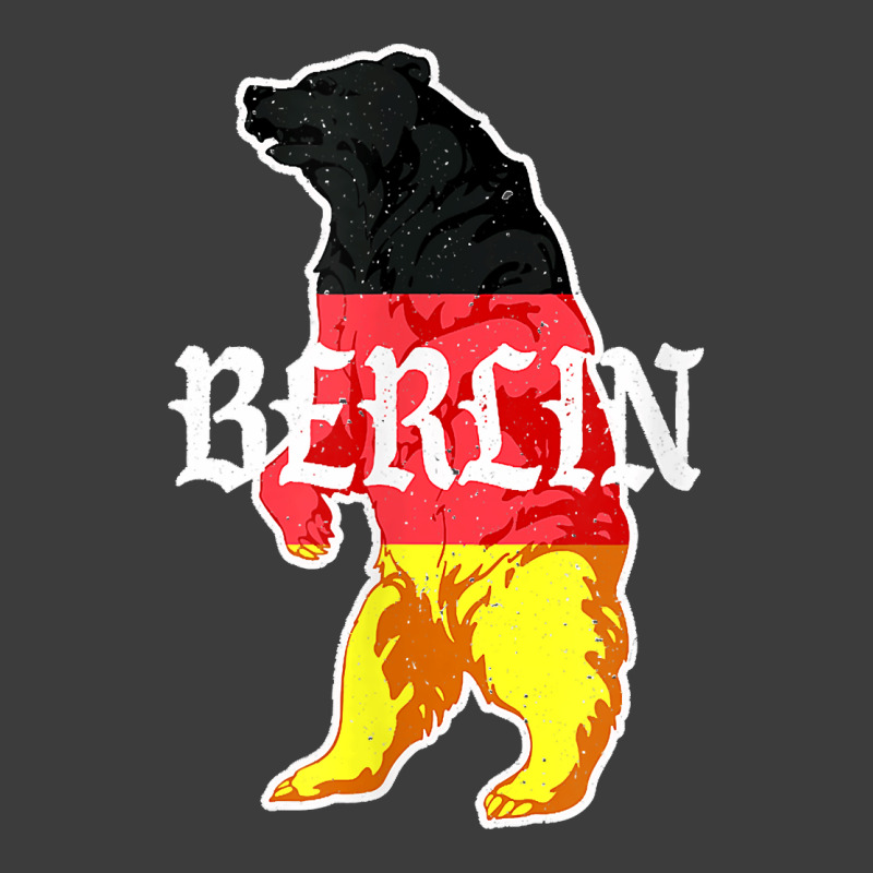 Berlin Bear Painted In The German Flag Vintage Typography Men's Polo Shirt | Artistshot