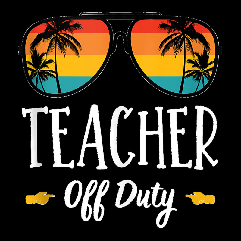 School Teacher Off Duty Funny Class Summer Break Vacation Tank Top Adjustable Cap | Artistshot