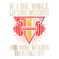 Funny If I Die While Lifting Weights   Workout Gym Tank Top Unisex Hoodie | Artistshot