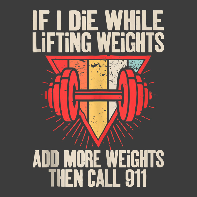 Funny If I Die While Lifting Weights   Workout Gym Tank Top Men's Polo Shirt | Artistshot