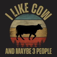 I Like Cow And Maybe 3 People T  Shirt I L I K E C O W A N D M A Y B E T-shirt | Artistshot