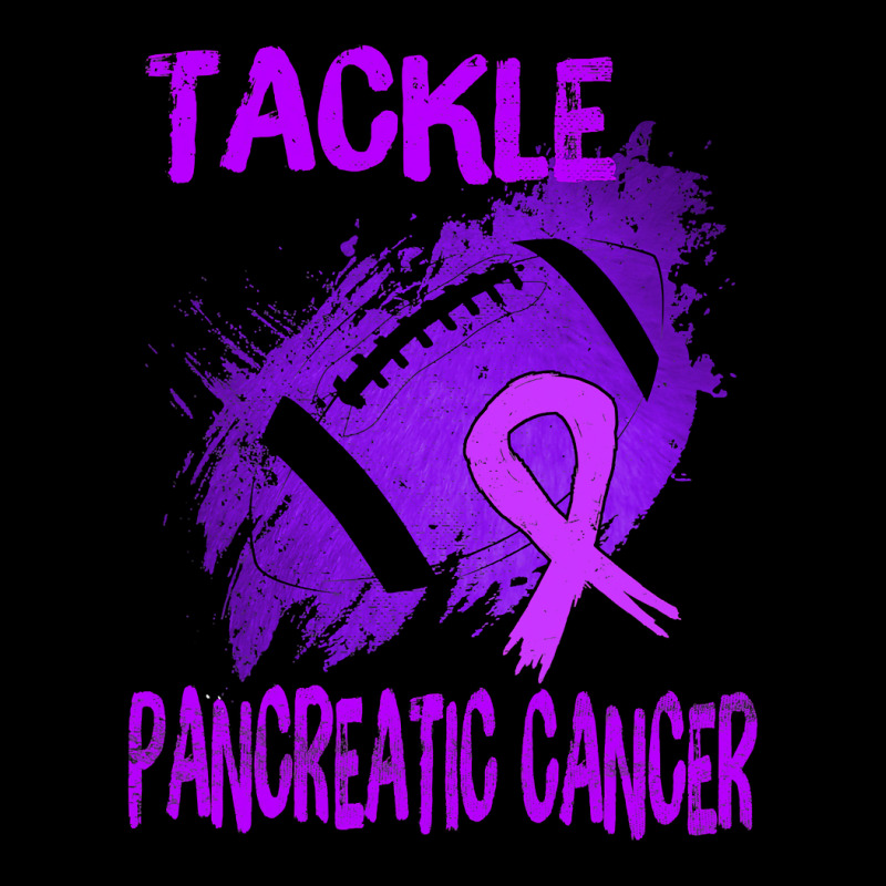 Football Tackle Pancreatic Cancer Awareness Month Women's V-Neck T-Shirt by peafowl | Artistshot