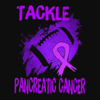 Football Tackle Pancreatic Cancer Awareness Month Crop Top | Artistshot