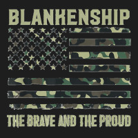 Blankenship Last Name Surname Camouflage American Flag Classic T-shirt | Artistshot