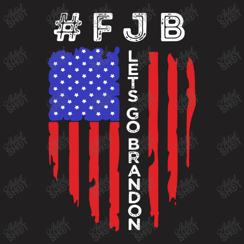 Lets Go Brandon Tee Conservative Anti Liberal Us Flag T-shirt | Artistshot