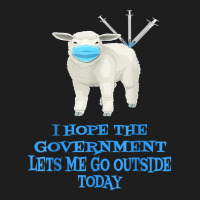 Sheep Sheeple Anti Vaccine Vax Mask Mandate Wants Go Outside Classic T-shirt | Artistshot