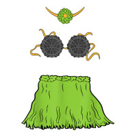 Vintage Hula Girl Body Shirt Grass Skirt Tee Shirt Sticker | Artistshot