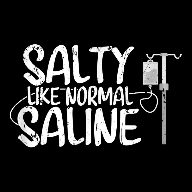 Cna Hospital Health Rn Medicine Salty Like Normal Saline Cropped Hoodie by ImmanUnde | Artistshot