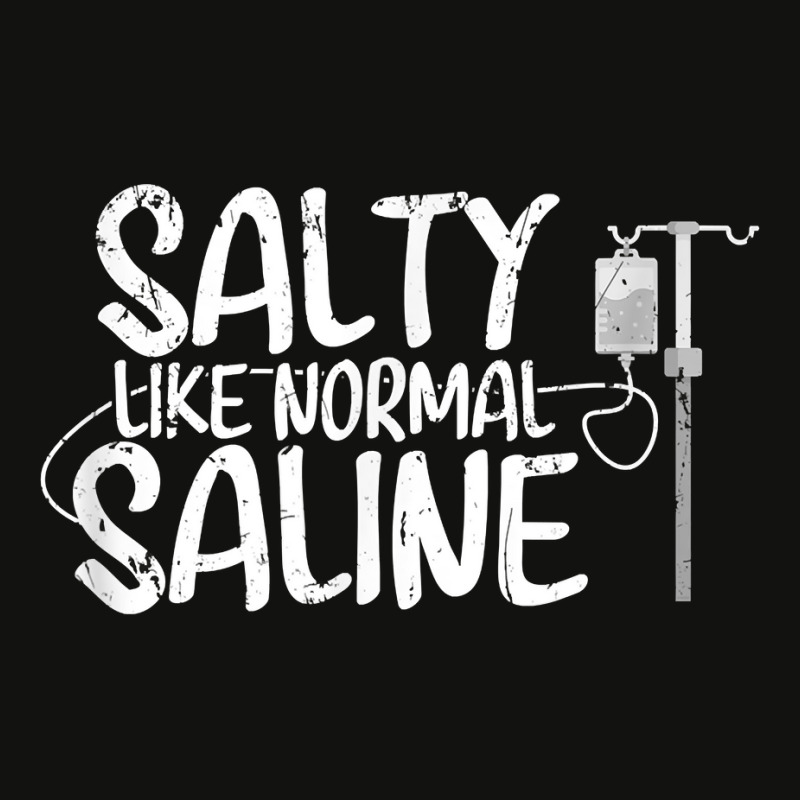 Cna Hospital Health Rn Medicine Salty Like Normal Saline Scorecard Crop Tee by ImmanUnde | Artistshot