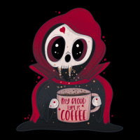 My Blood Type Is Coffee V-neck Tee | Artistshot