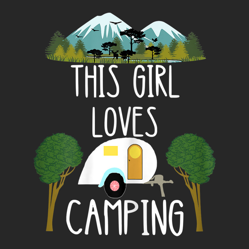 This Girl Loves Camping Rv Teardrop Trailer Camper Caravan Men's T-shirt Pajama Set by MarilynCleo | Artistshot