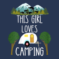 This Girl Loves Camping Rv Teardrop Trailer Camper Caravan Men Denim Jacket | Artistshot