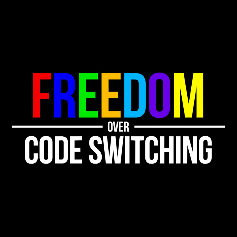 Freedom Over Code Switching Rainbow Long Sleeve T Shirt Men's 3/4 Sleeve Pajama Set | Artistshot