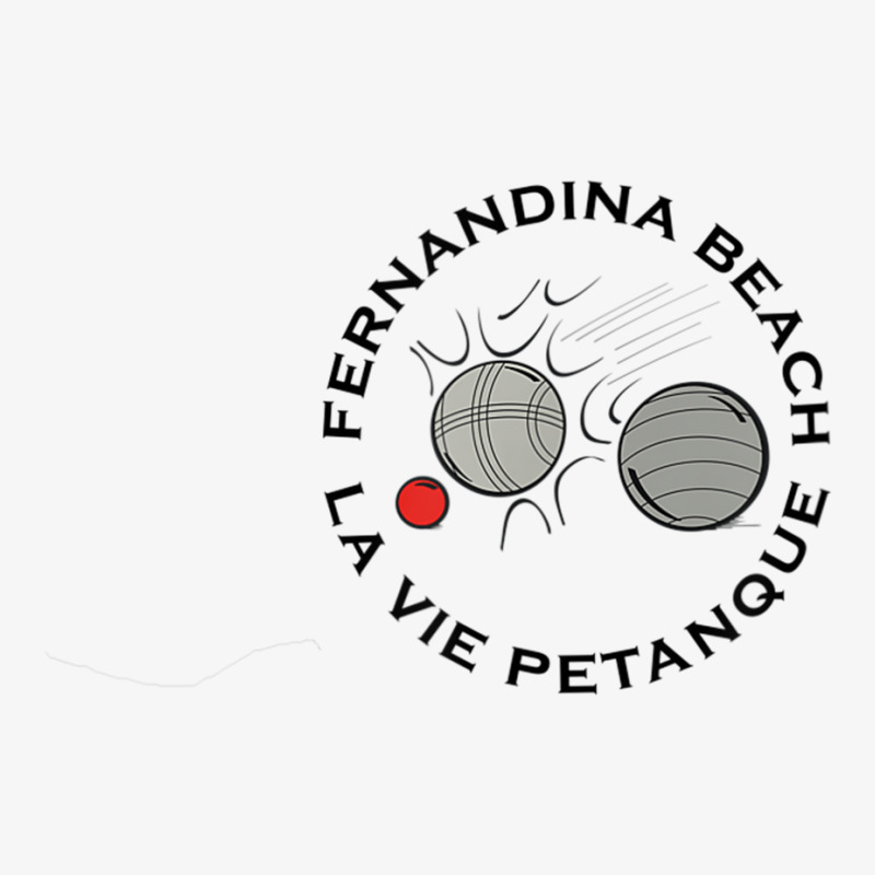 La Vie Petanque Fernandina Beach Life French Boules Ladies Fitted T-Shirt by cm-arts | Artistshot