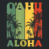 Oahu Aloha Hawaiian Lover Island Palm Beach Holiday Crewneck Sweatshirt | Artistshot