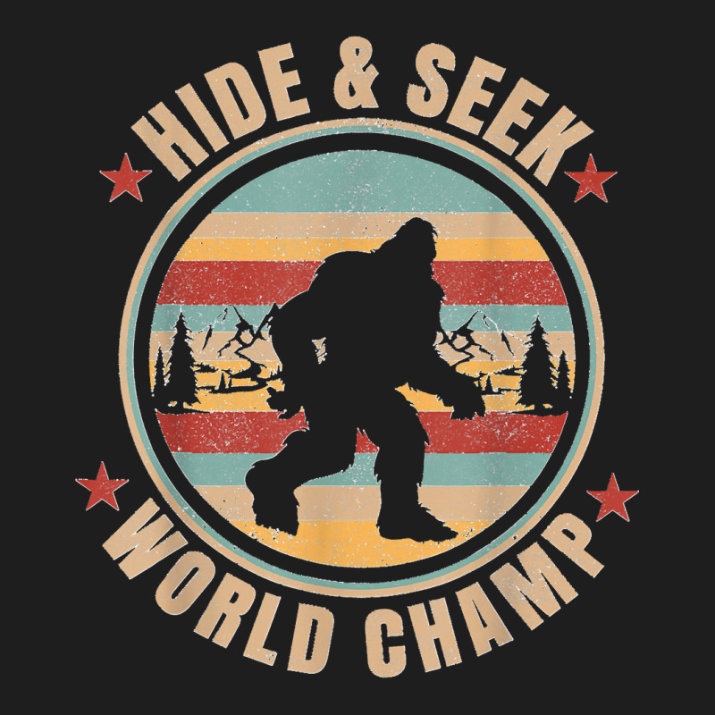 Bigfoot Sasquatsch Vintage Retro Hide & Seek World Champion Classic T-shirt by cm-arts | Artistshot