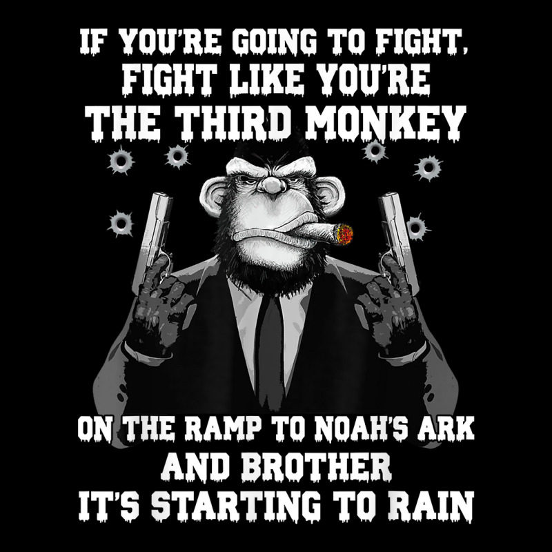 If You're Going To Fight Fight Like The Third Monkey T Shirt Pocket T-Shirt by cm-arts | Artistshot