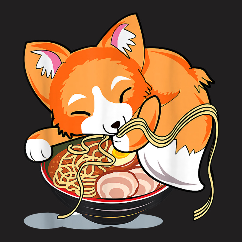 Ramen Noodles Fox Lover Kawaii Japanese Anime T-shirt | Artistshot