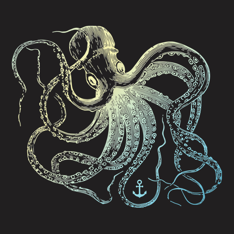 Octopus Cool Vintage Marine Biologist Ocean Sea Life 3 T-shirt | Artistshot