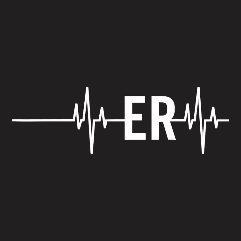 Emergency Medicine Physician Nurse Gift Er Heartbeat T-shirt | Artistshot