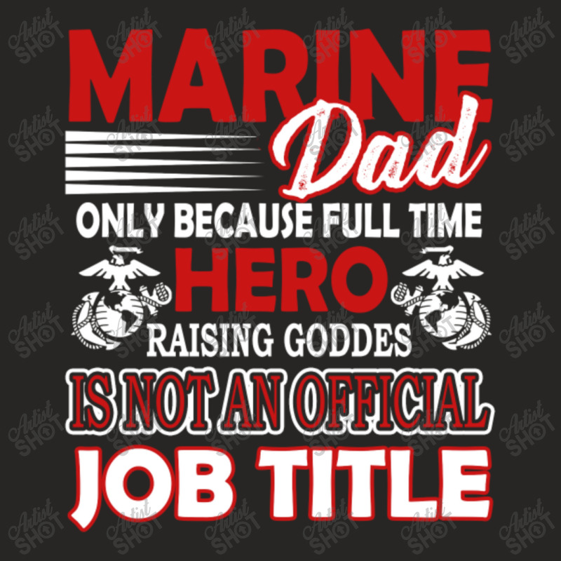 Marine Dad Ladies Fitted T-Shirt by QomarXabier | Artistshot