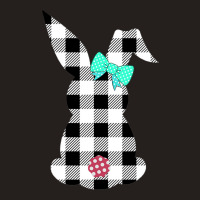 Easter Bunny Black And White Plaid Rabbit Happy Egg Hunt Tank Top | Artistshot