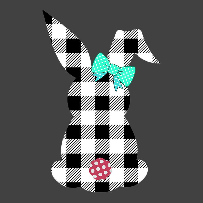 Easter Bunny Black And White Plaid Rabbit Happy Egg Hunt Vintage T-shirt | Artistshot