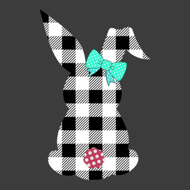 Easter Bunny Black And White Plaid Rabbit Happy Egg Hunt Men's Polo Shirt | Artistshot