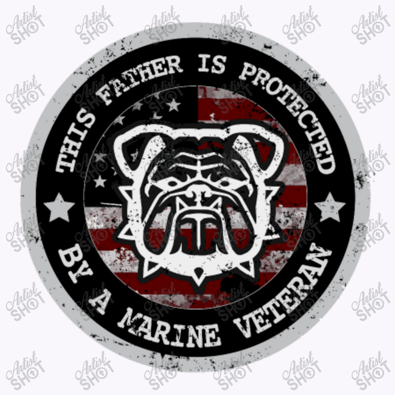 Marine Father Protected By Marine Veteran Marine Family Tank Top by QomarXabier | Artistshot