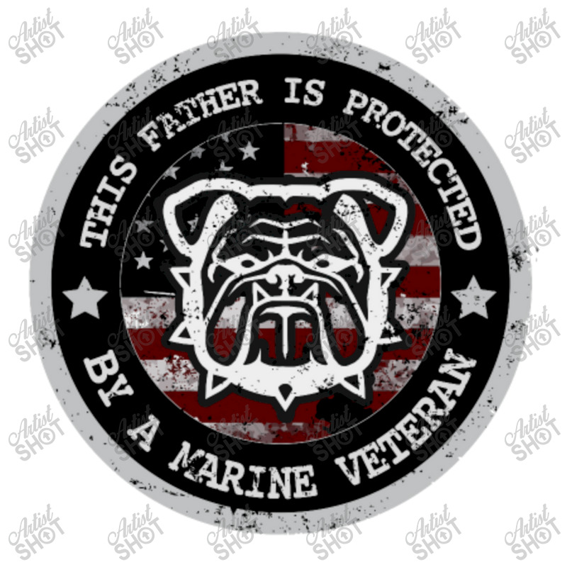 Marine Father Protected By Marine Veteran Marine Family Unisex Hoodie by QomarXabier | Artistshot