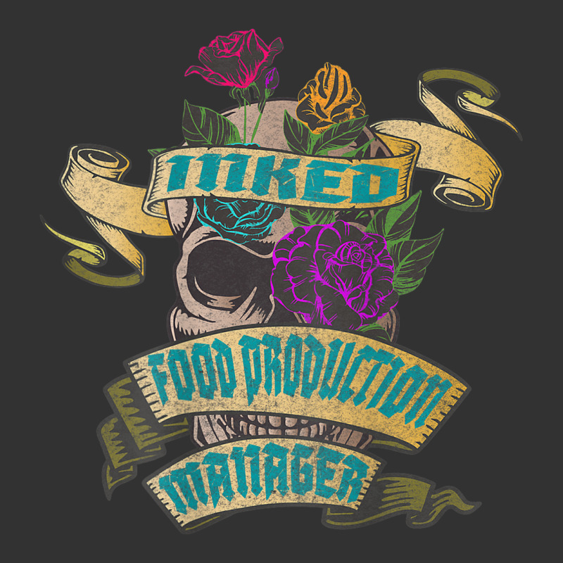 Food Production Manager Inked Skull Tattoo Backside Design Baby Bodysuit | Artistshot