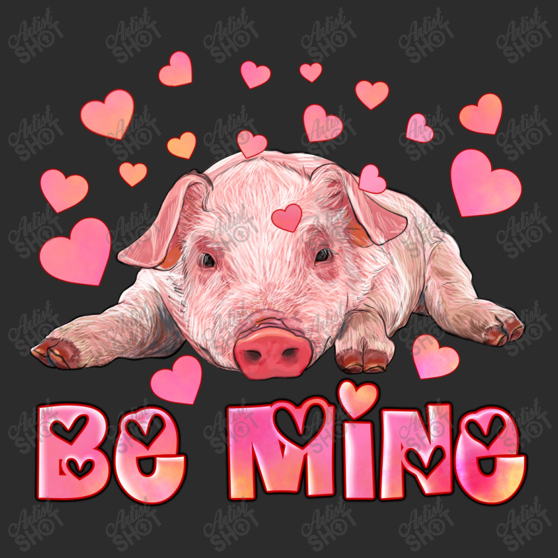 Be Mine Baby Pig Cropped Hoodie by RanaPortraitStore | Artistshot