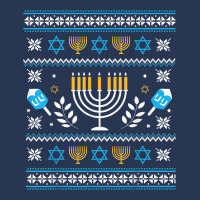 Hanukkah Jewish Ugly Sweater Style Men Denim Jacket | Artistshot