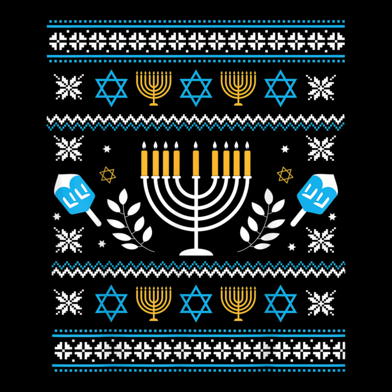 Hanukkah Jewish Ugly Sweater Style Fleece Short | Artistshot