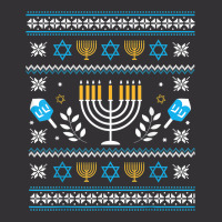 Hanukkah Jewish Ugly Sweater Style Vintage Hoodie And Short Set | Artistshot