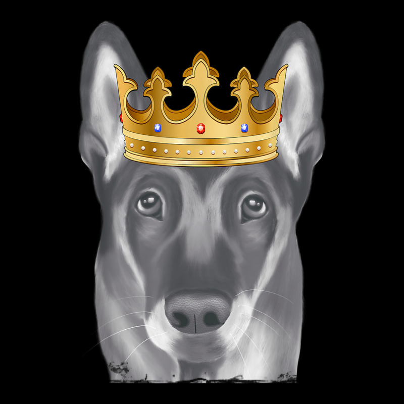 Belgian Malinoi Dog Wearing A Crown Women's V-Neck T-Shirt by Bestarts | Artistshot