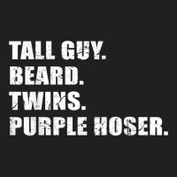 Tall Guy Beard Twins Purple Hoser Cool Christian T-shirt | Artistshot