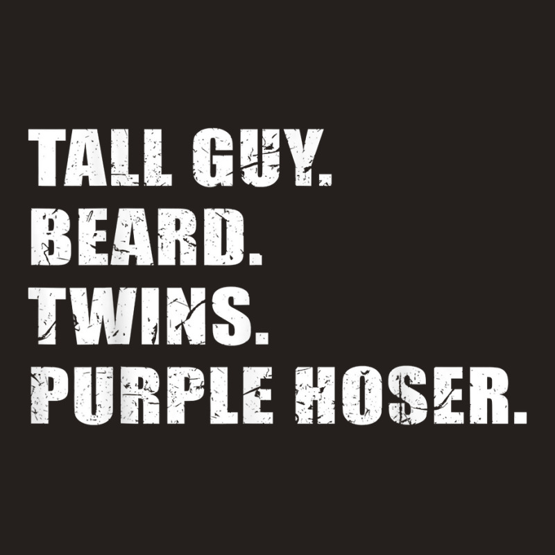 Tall Guy Beard Twins Purple Hoser Cool Christian Tank Top | Artistshot