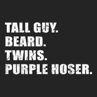 Tall Guy Beard Twins Purple Hoser Cool Christian 3/4 Sleeve Shirt | Artistshot