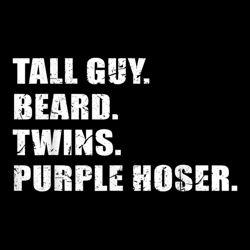 Tall Guy Beard Twins Purple Hoser Cool Christian Men's 3/4 Sleeve Pajama Set | Artistshot