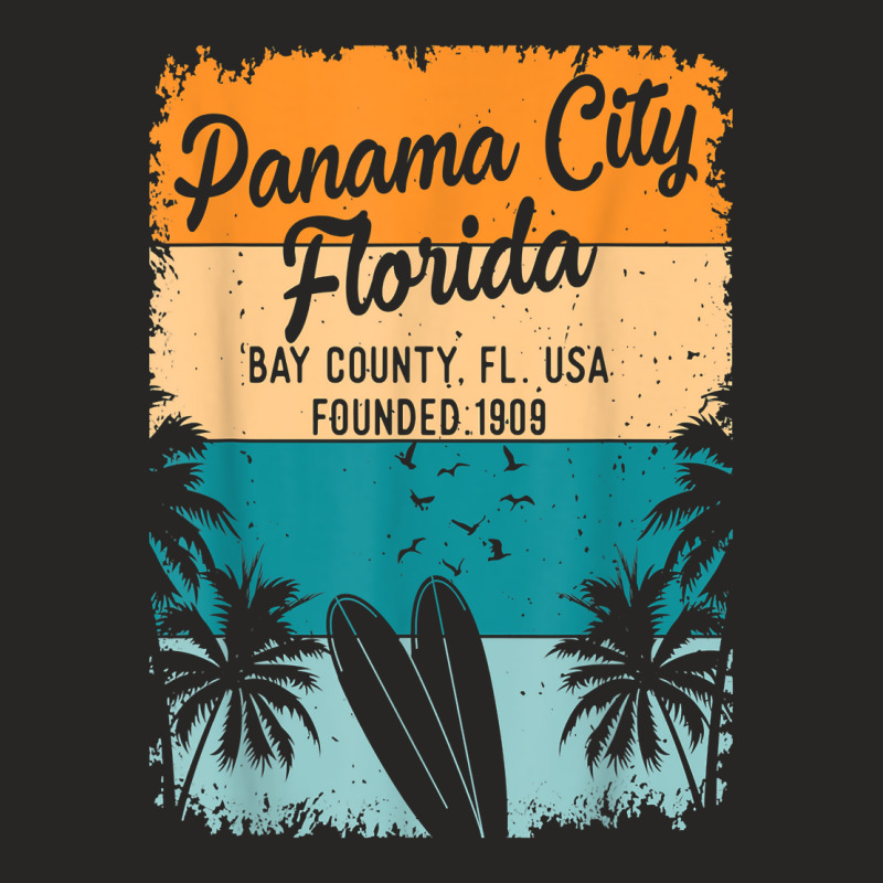 Panama City Beach Florida Fl Souvenirs Gifts Men Women Kids Ladies Fitted T-Shirt by ElsieLynne | Artistshot