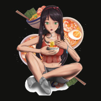 Anime Girl And Ramen Anime Girl And Foods Collection Item 2 Scorecard Crop Tee | Artistshot