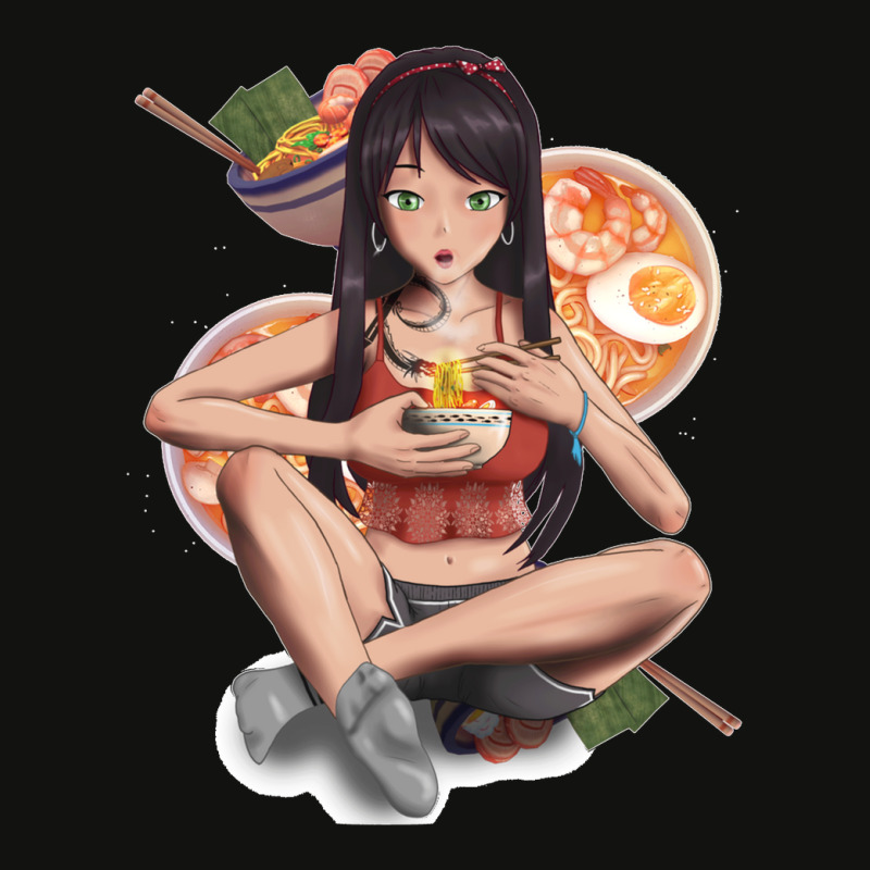 Anime Girl And Ramen Anime Girl And Foods Collection Item 2 Scorecard Crop Tee by cm-arts | Artistshot