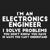 Engineer Funny Gift  Electronics Engineer I Solve Problems Ladies Polo Shirt | Artistshot