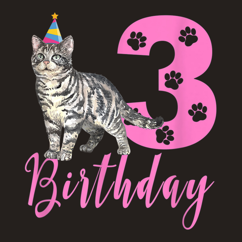 Cute American Shorthair 3th Birthday Tank Top by Newart | Artistshot