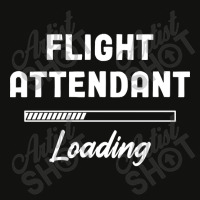 Flight Attendant - Loading Bar Design Scorecard Crop Tee | Artistshot